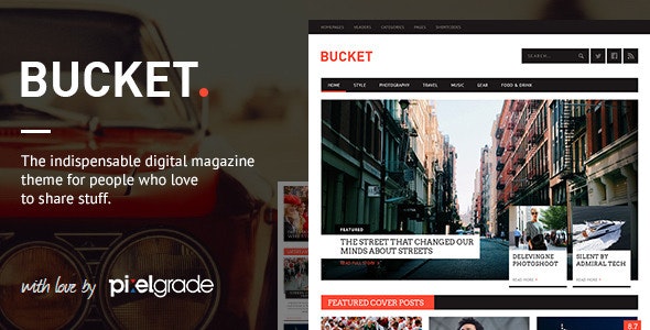 BUCKET - Tema WordPress estilo revista digital